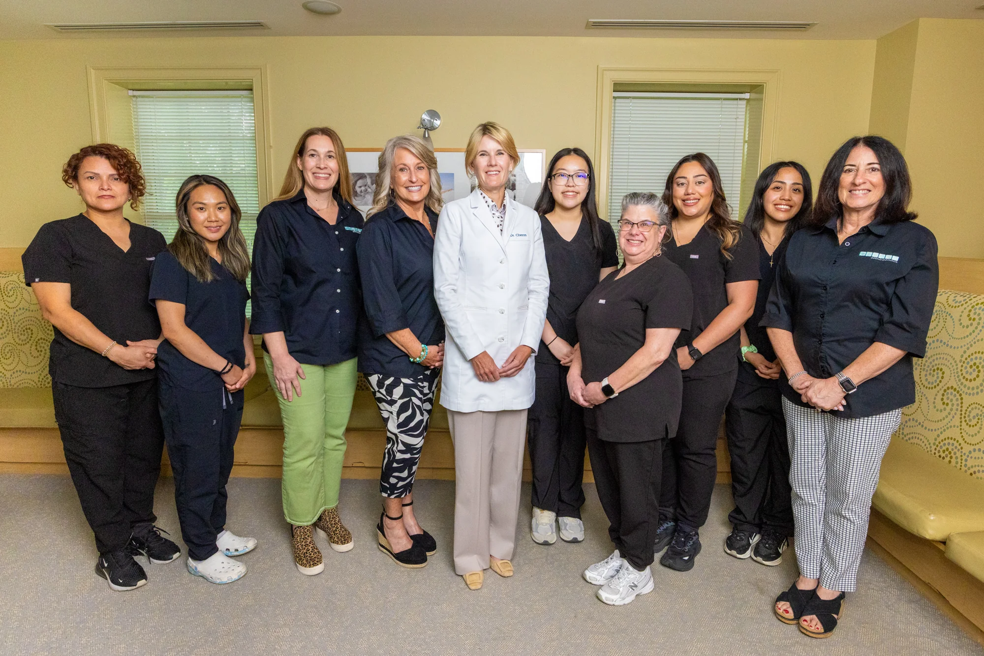 The Cheron Orthodontics team having fun