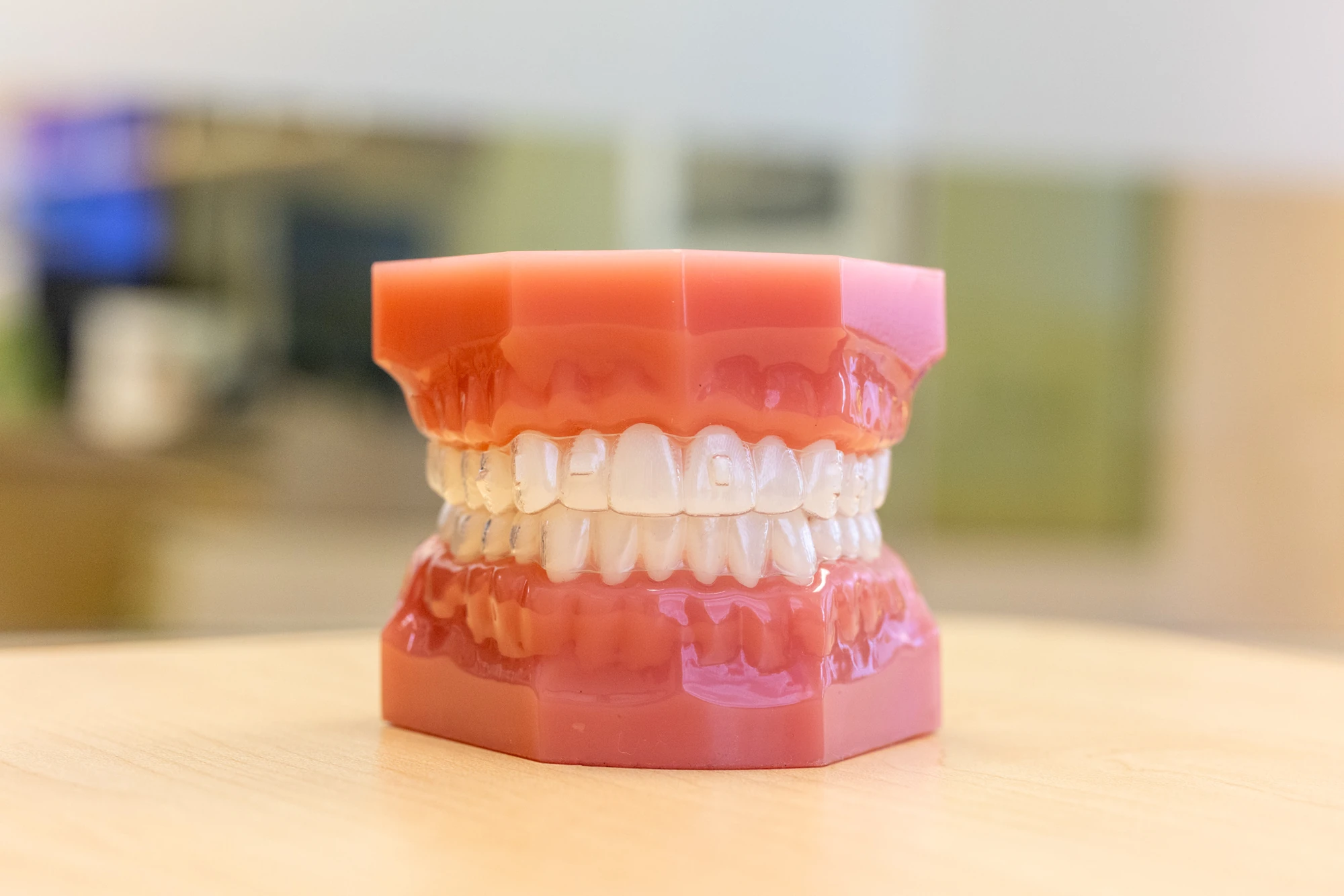 A patient with a Cheron Orthodontics goodie bag
